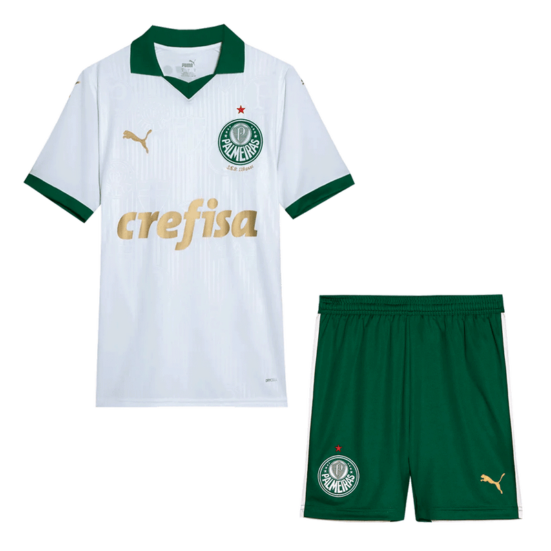 Conjunto infantil Palmeiras Reserva Uniforme 2024/25 Puma