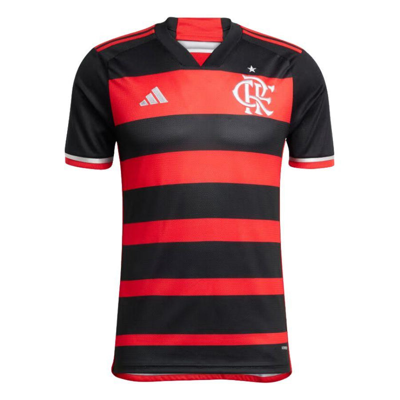 Kit 3 Camisas Flamengo 2024/25 Torcedor Masculina Titular, Reserva, Terceiro Uniforme + Brinde