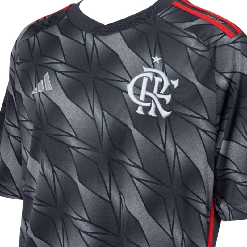 Kit infantil Flamengo Terceiro Uniforme 24/25 Adidas