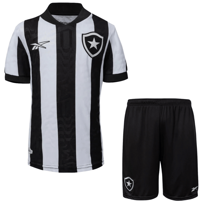 Kit infantil Botafogo Titular I 23/24 - Reebok - Paixao de Torcedores
