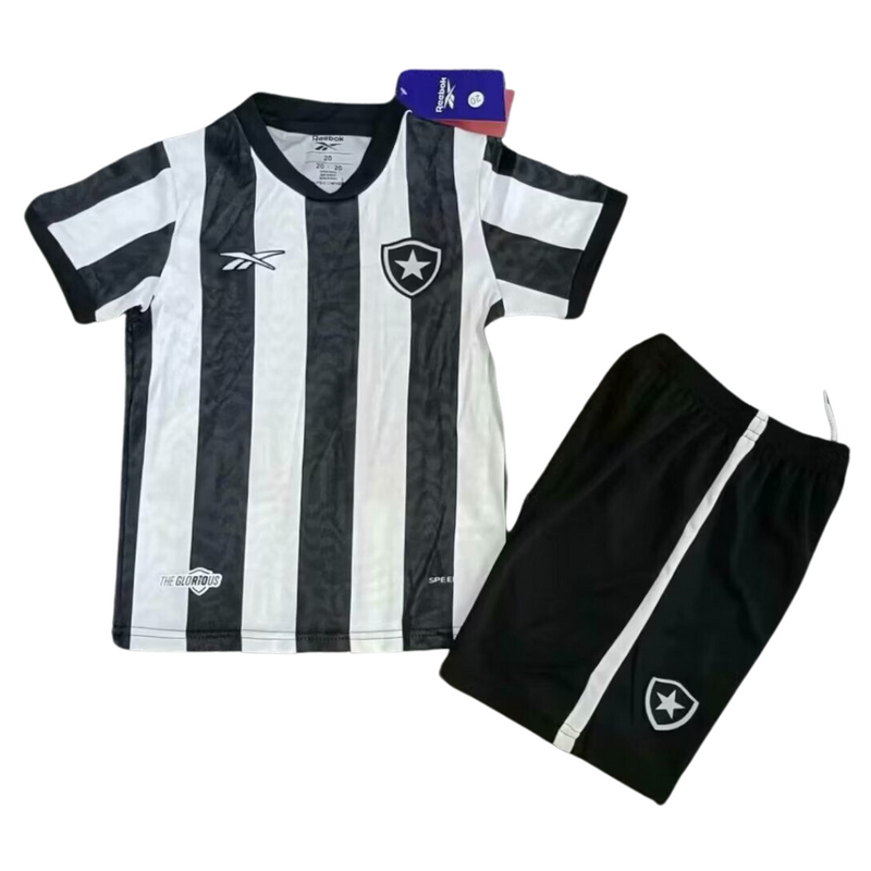 Kit infantil Botafogo Titular I 23/24 - Reebok - Paixao de Torcedores