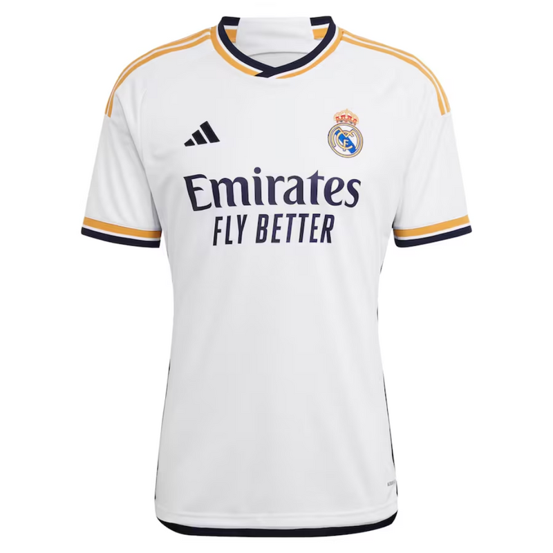 Camisa Real Madrid Titular 23/24 - Personalizada BELLINGHAM Nº 5 - Adidas Torcedor Masculina - Paixao de Torcedores