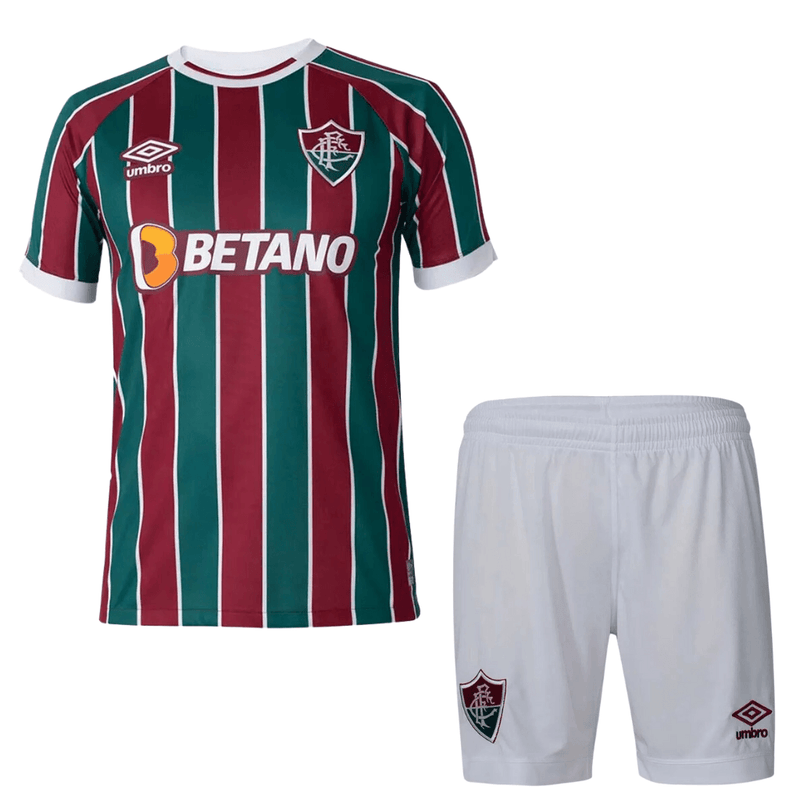 Kit Infantil Fluminense I Titular 23/24 - Umbro Torcedor - Paixao de Torcedores