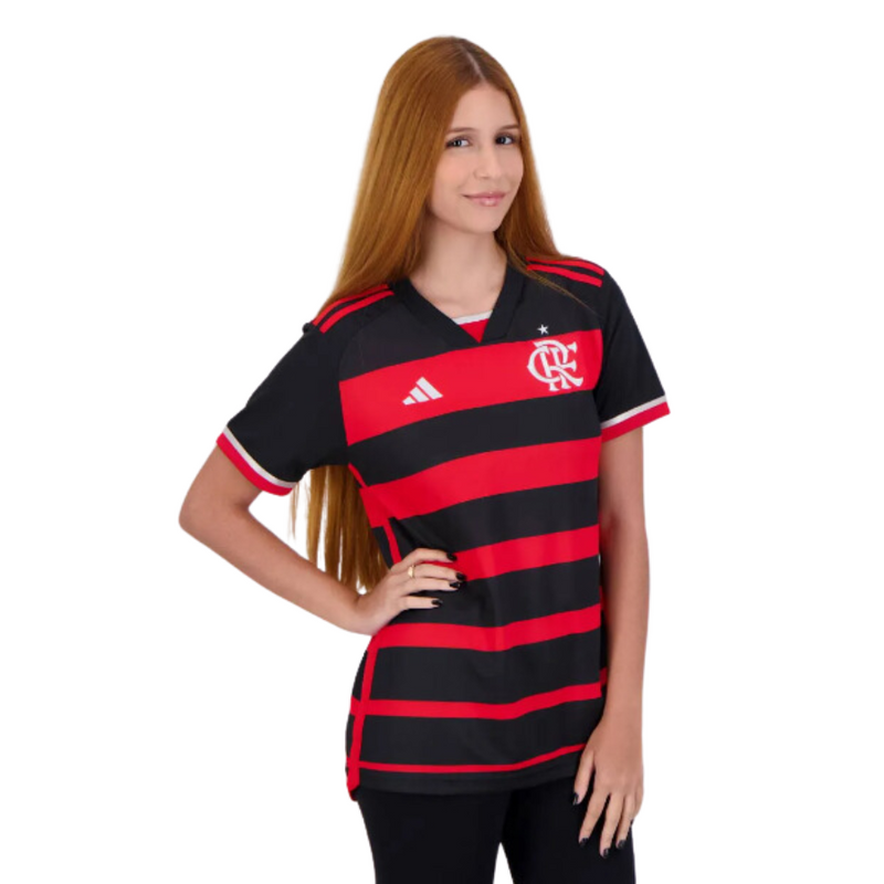 Camisa Flamengo Titular 24/25 - Adidas Torcedor Feminina