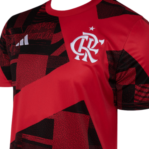 Camisa Flamengo Pre jogo 23/24 - Adidas Torcedor Masculina - Paixao de Torcedores