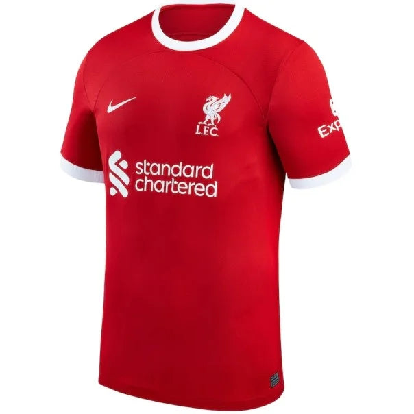 Camisa Liverpool I Titular 23/24 - Nike Torcedor Masculina - Personalizada MAC ALLISTER N°10 - Paixao de Torcedores