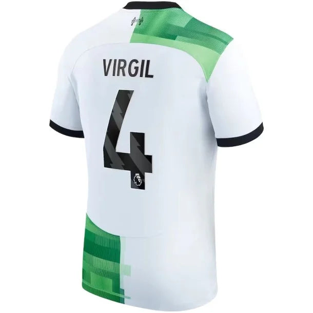 Camisa Liverpol II Reserva 23/24 - Nike Torcedor Masculina - Personalizada VIRGIL N°4 - Paixao de Torcedores