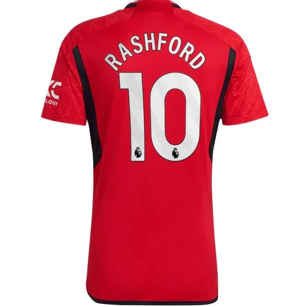 Camisa Manchester United Titular I 23/24 - Personalizada RASHFORD N° 10 - Torcedor Adidas Masculina - Paixao de Torcedores