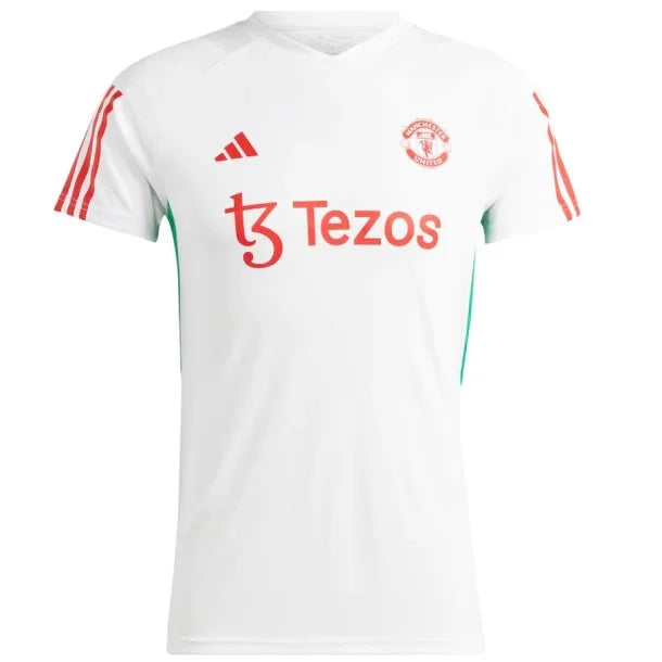 Camisa Manchester United Treino Branca 23/24 - Adidas Torcedor Masculina - Paixao de Torcedores