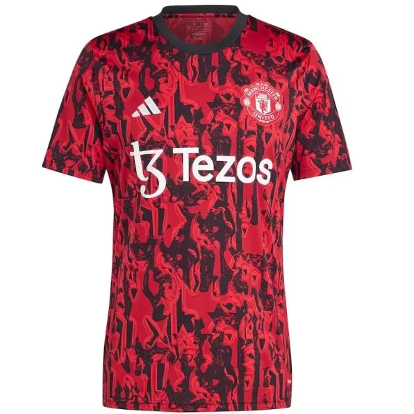 Camisa Manchester United Treino 23/24 - Adidas Torcedor Masculina - Vermelho - Paixao de Torcedores