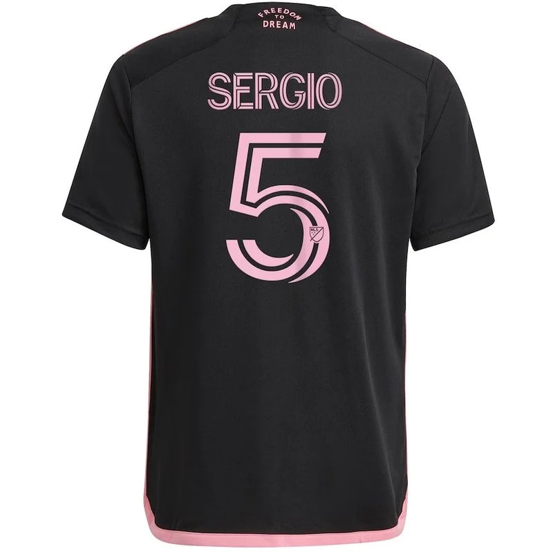 Camisa Messi Inter Miami CF Home 23/24 - Adidas Torcedor Masculina - Personalizada SERGIO N°5 - Paixao de Torcedores