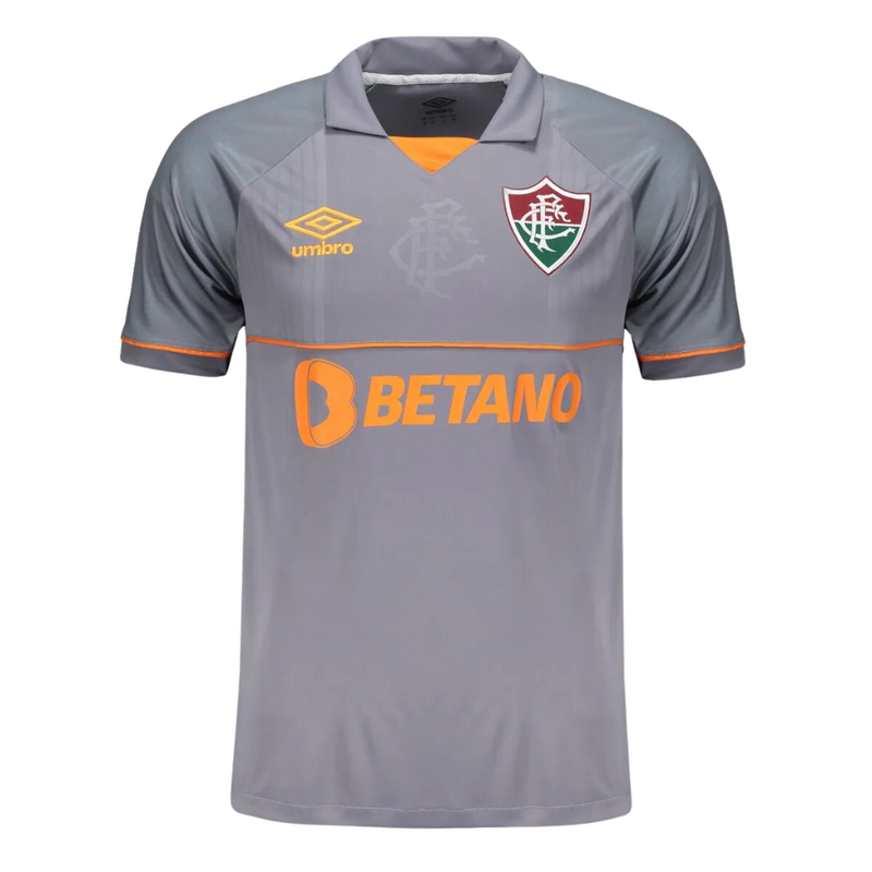 Camisa Fluminense Goleiro 23/24 - Umbro Torcedor Masculina - Cinza - Paixao de Torcedores