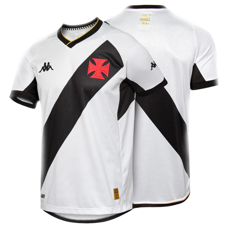 Camisa Vasco da Gama II Reserva 23/24 - Kappa Torcedor Masculina - Branca - Paixao de Torcedores