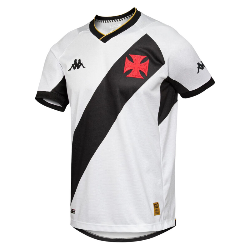 Camisa Vasco da Gama II Reserva 23/24 - Kappa Torcedor Masculina - Branca - Paixao de Torcedores