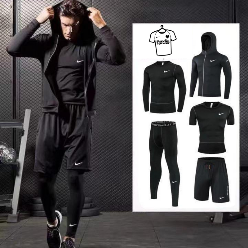 Kit Treino OutFit 5 PEÇAS - Nike - Paixao de Torcedores