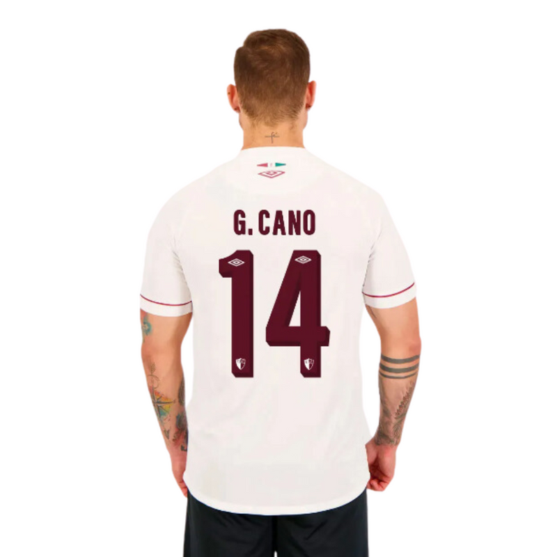 Camisa Fluminense II 23/24 - Umbro Torcedor Masculina - Personalizada G.CANO N° 14 - Paixao de Torcedores