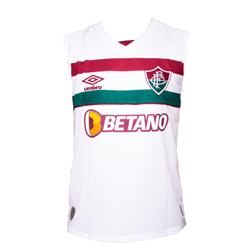 Camisa RegataFluminense II 23/24 - Umbro Torcedor Masculina - Branca - Paixao de Torcedores