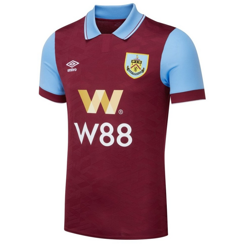 Camisa Burnley I Titular 23/24 - Umbro Torcedor Masculina - Paixao de Torcedores