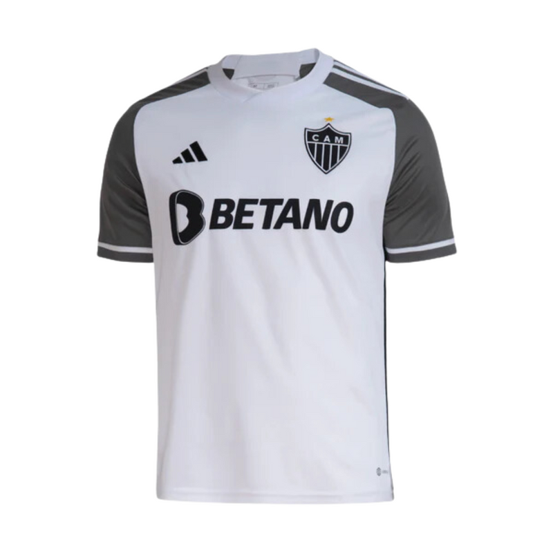 Camisa Atletico Mineiro II Reserva 23/24 - Adidas Torcedor Masculina - Branca com preto - Paixao de Torcedores