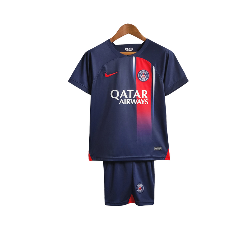 Kit Infantil PSG I 23/24 - Nike - Paixao de Torcedores