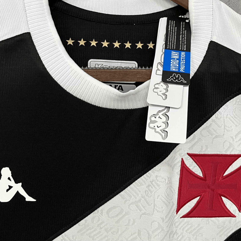 Camisa Manga Longa Vasco da Gama Titular 24/25 - Kappa Torcedor Masculina