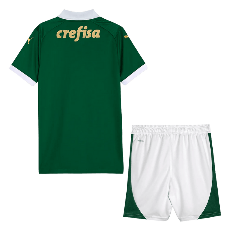 Conjunto infantil Palmeiras Titular Uniforme 2024/25 Puma