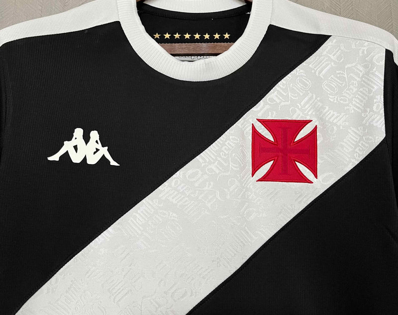 Camisa Manga Longa Vasco da Gama Titular 24/25 - Kappa Torcedor Masculina