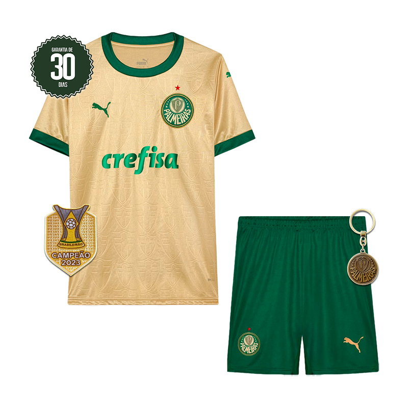 Conjunto infantil Palmeiras Terceiro Uniforme 2024/25 Puma