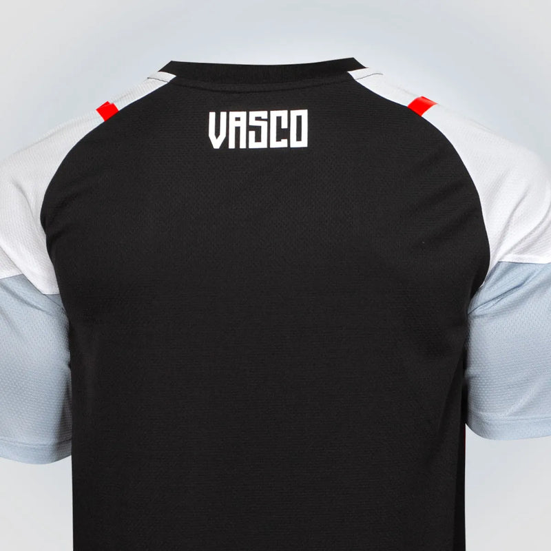 Camisa Vasco da Gama Treino 23/24 - Kappa Torcedor Masculina - Preto - Paixao de Torcedores