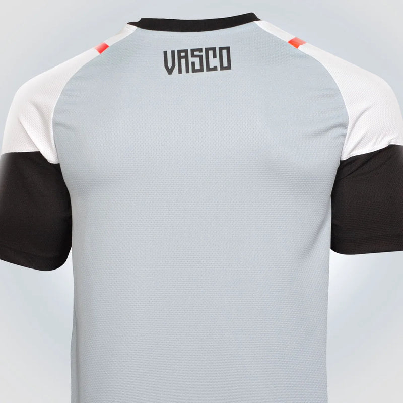 Camisa Vasco da Gama Treino 23/24 - Kappa Torcedor Masculina - Cinza - Paixao de Torcedores