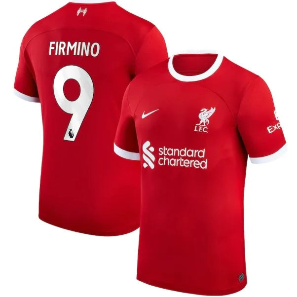 Camisa Liverpool I Titular 23/24 - Nike Torcedor Masculina - Personalizada FIRMINO N° 9 - Paixao de Torcedores