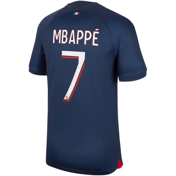 Camisa PSG Titular I 23/24 - Nike Torcedor Masculina Personalizada MBAPPÉ N° 7 - Paixao de Torcedores