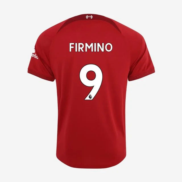 Camisa Liverpool home 22/23 - Torcedor Nike - Personalizada FIRMINO n° 9 - Paixao de Torcedores