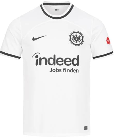Camisa Eintracht Frankfurt Home 22/23 Personalizada - Torcedor - Masculina - Branca - Paixao de Torcedores