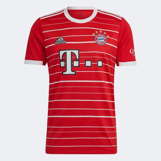 Camisa Bayern de Munique Home 22/23  Torcedor Adidas Masculina - Vermelho - Paixao de Torcedores