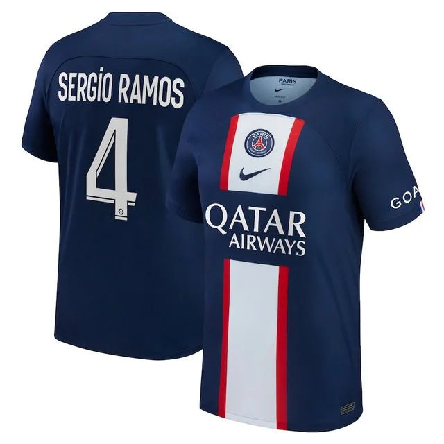 Camisa PSG home 22/23 - Torcedor Nike - Personalizada SERGIO RAMOS  n° 4 - Paixao de Torcedores