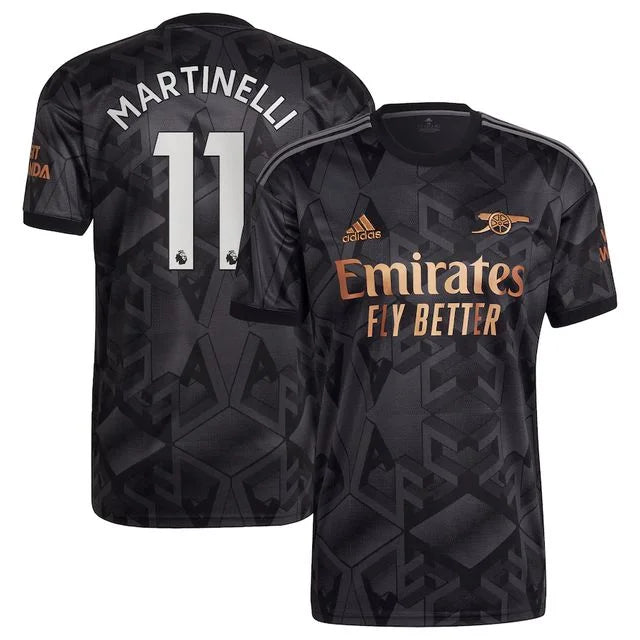 Camisa Arsenal away 22/23 - Torcedor Adidas - Personalizada Martinelli  n° 11 - Paixao de Torcedores