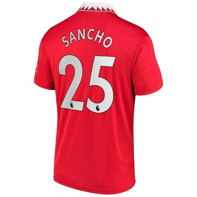 Camisa Manchester United home 22/23 - Torcedor Adidas - Personalizada Sancho n° 25 - Paixao de Torcedores