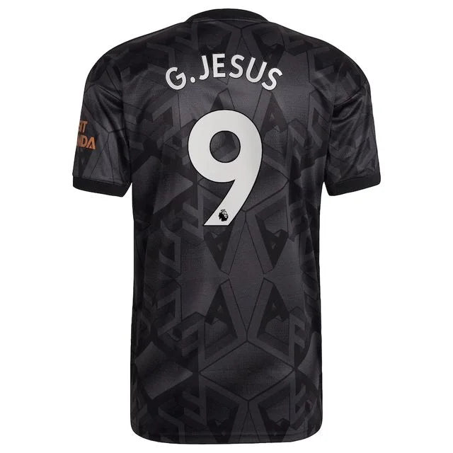 Camisa Arsenal away 22/23 - Torcedor Adidas - Personalizada G.JESUS  n° 9 - Paixao de Torcedores