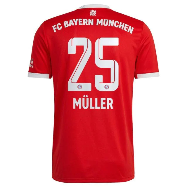 Camisa Bayern München home 22/23 - Torcedor Adidas - Personalizada Muller n° 25 - Paixao de Torcedores