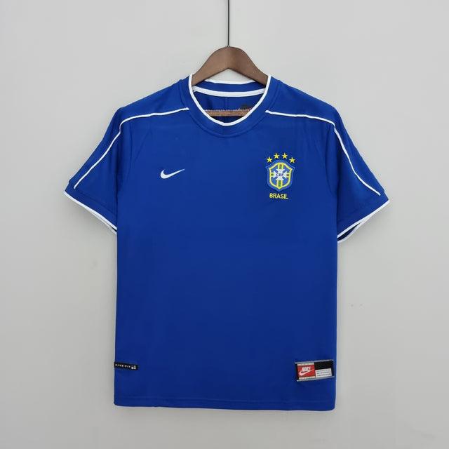 Camisa Brasil Retro 1998 Nike Azul - Paixao de Torcedores