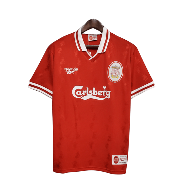 Camisa Retrô Liverpool Home 96/97 Torcedor Reebok Masculina - Vermelho - Paixao de Torcedores