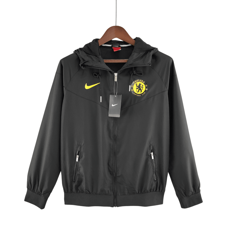 Corta Vento Chelsea  preto Nike 2022 - Paixao de Torcedores