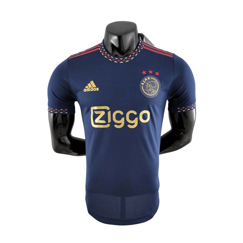 Camisa Ajax Away 22/23 Versão Jogador Adidas Masculina - Azul - Paixao de Torcedores