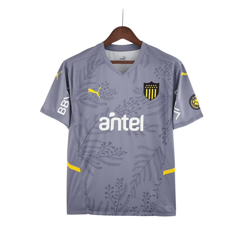 Camisa Peñarol Away 2223 Torcedor Puma Masculina - Cinza e Amarelo - Paixao de Torcedores