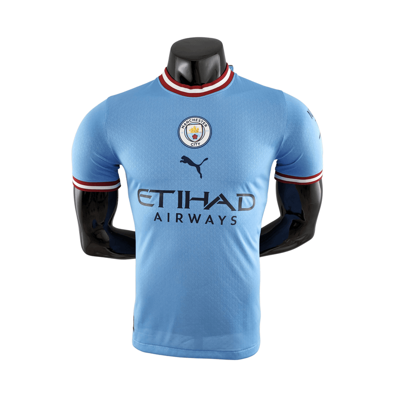 Camisa Manchester City Home 22/23 Versão Jogador Puma Masculina - Azul - Paixao de Torcedores