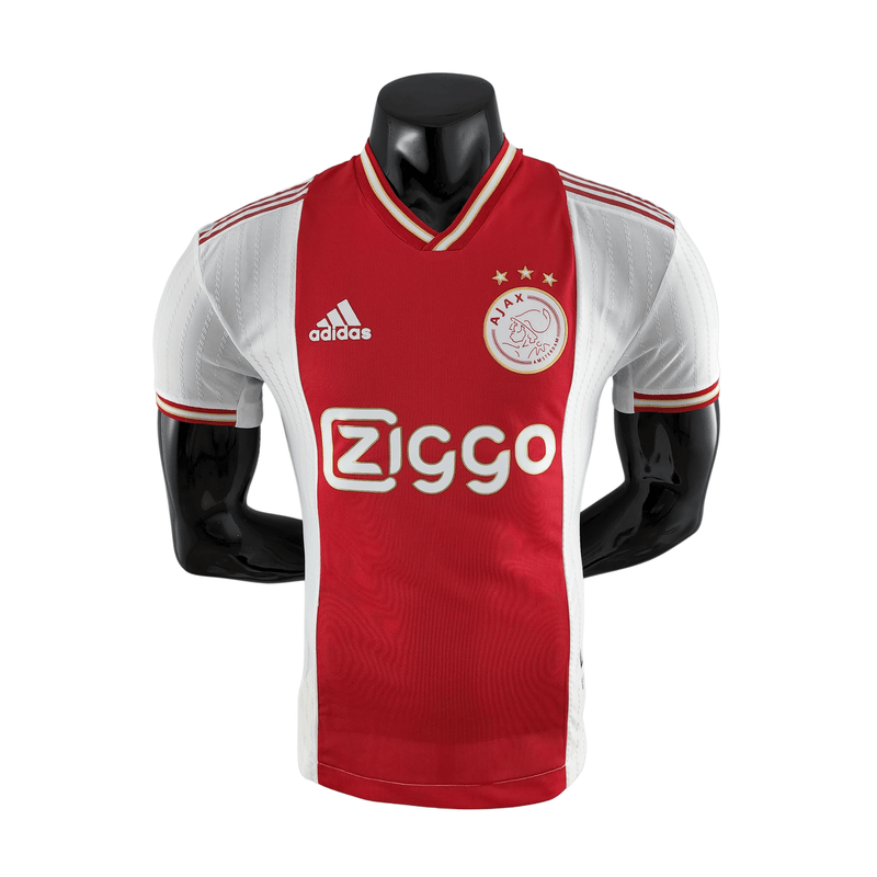 Camisa Ajax Home 22/23 Versão Jogador Adidas Masculina - Vermelho e Branco - Paixao de Torcedores