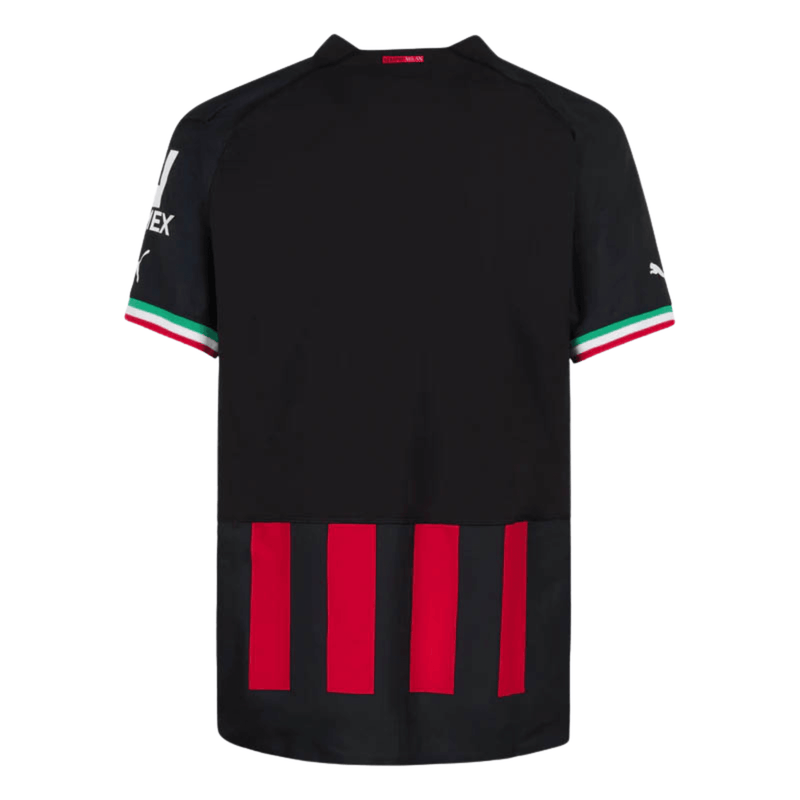 Camisa Milan I 2223 Torcedor Puma Masculina - Preto e Vermelho - Paixao de Torcedores