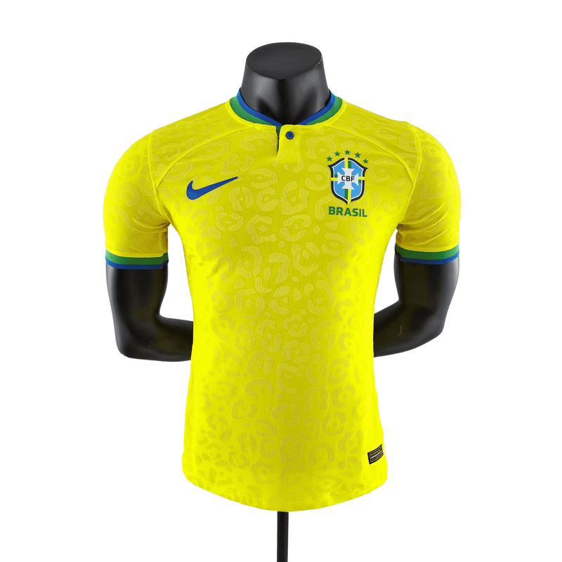 Camisa Brasil Copa do Mundo home 2022 - Versão Jogador Nike Masculina - Paixao de Torcedores