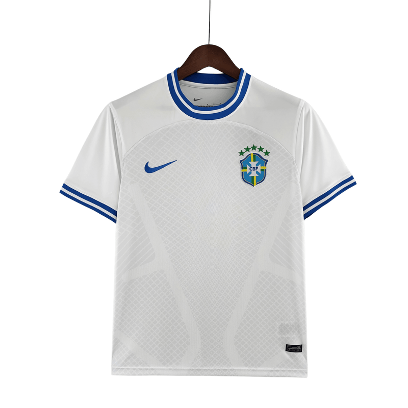 Camisa Brasil Conceito Branca 2022 - Nike Torcedor Masculino RUMO AO HEXA - Paixao de Torcedores